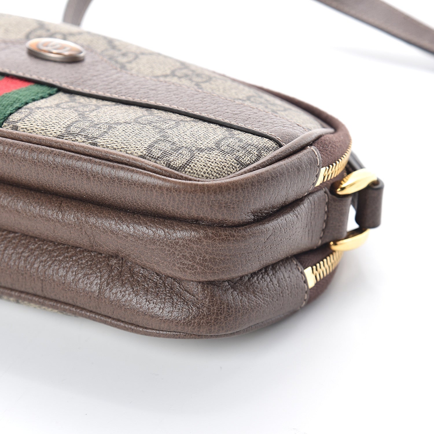 Gucci GG Supreme Monogram Web Mini Ophidia GG Bag Brown 10 of 10