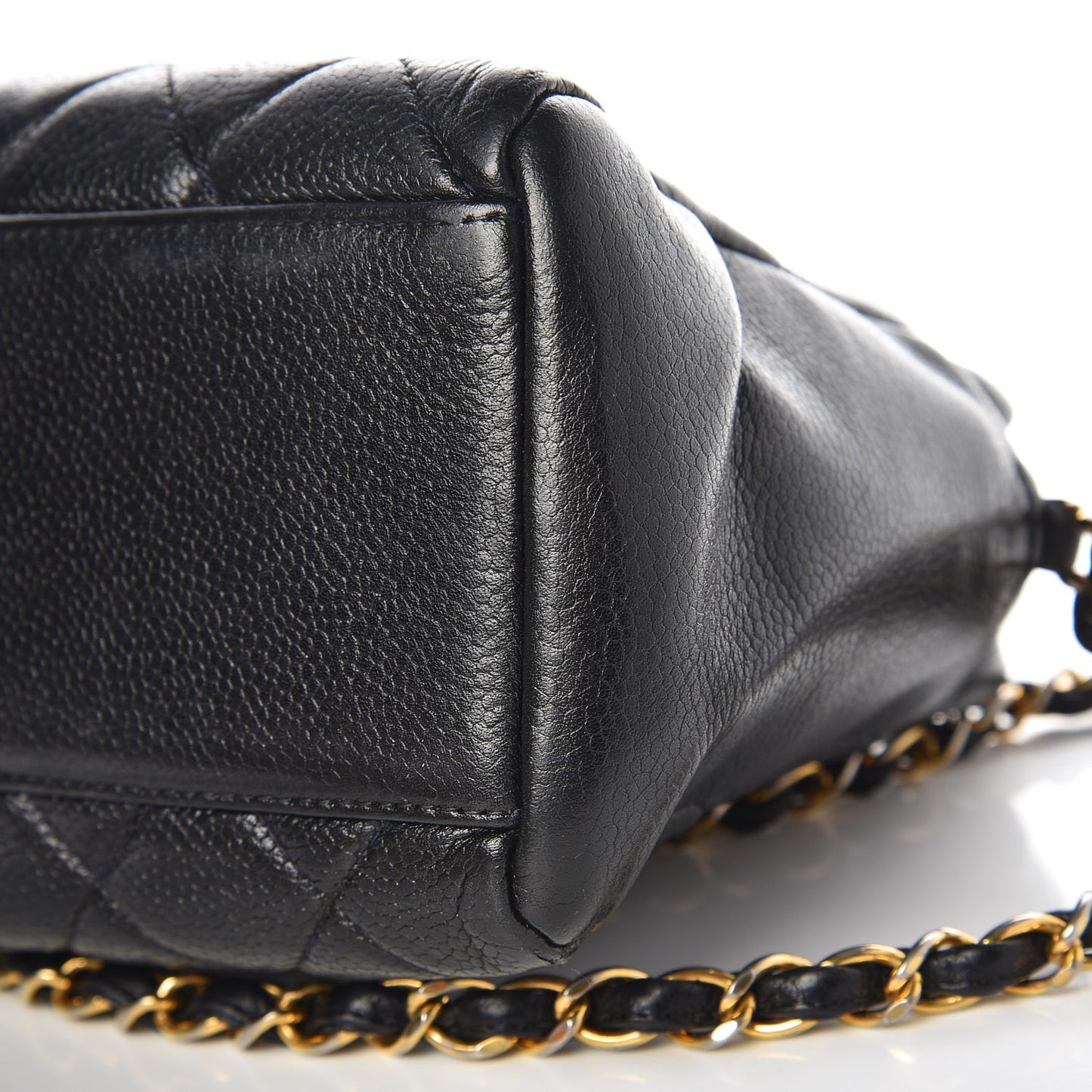 Caviar Quilted Camera Case Navy