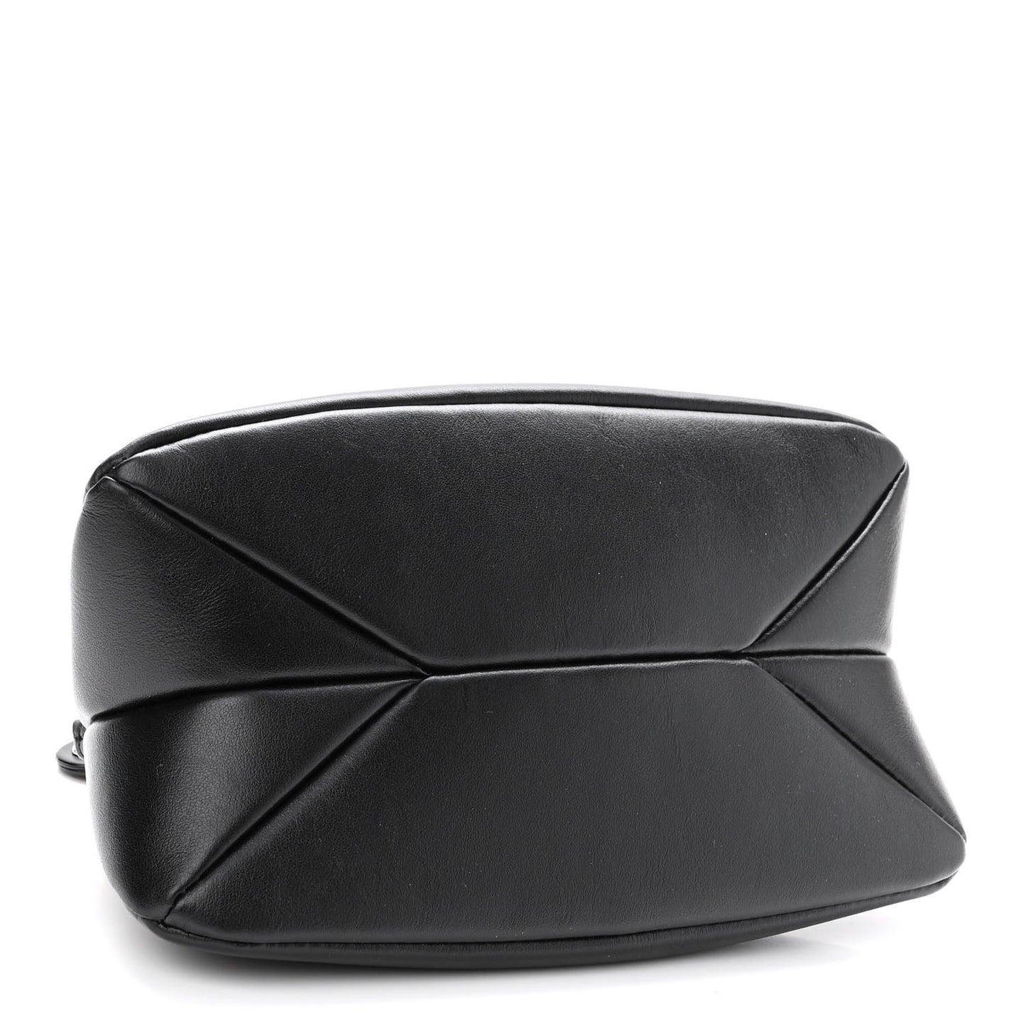 Shiny Calfskin Mini Juana Shoulder Bag Black