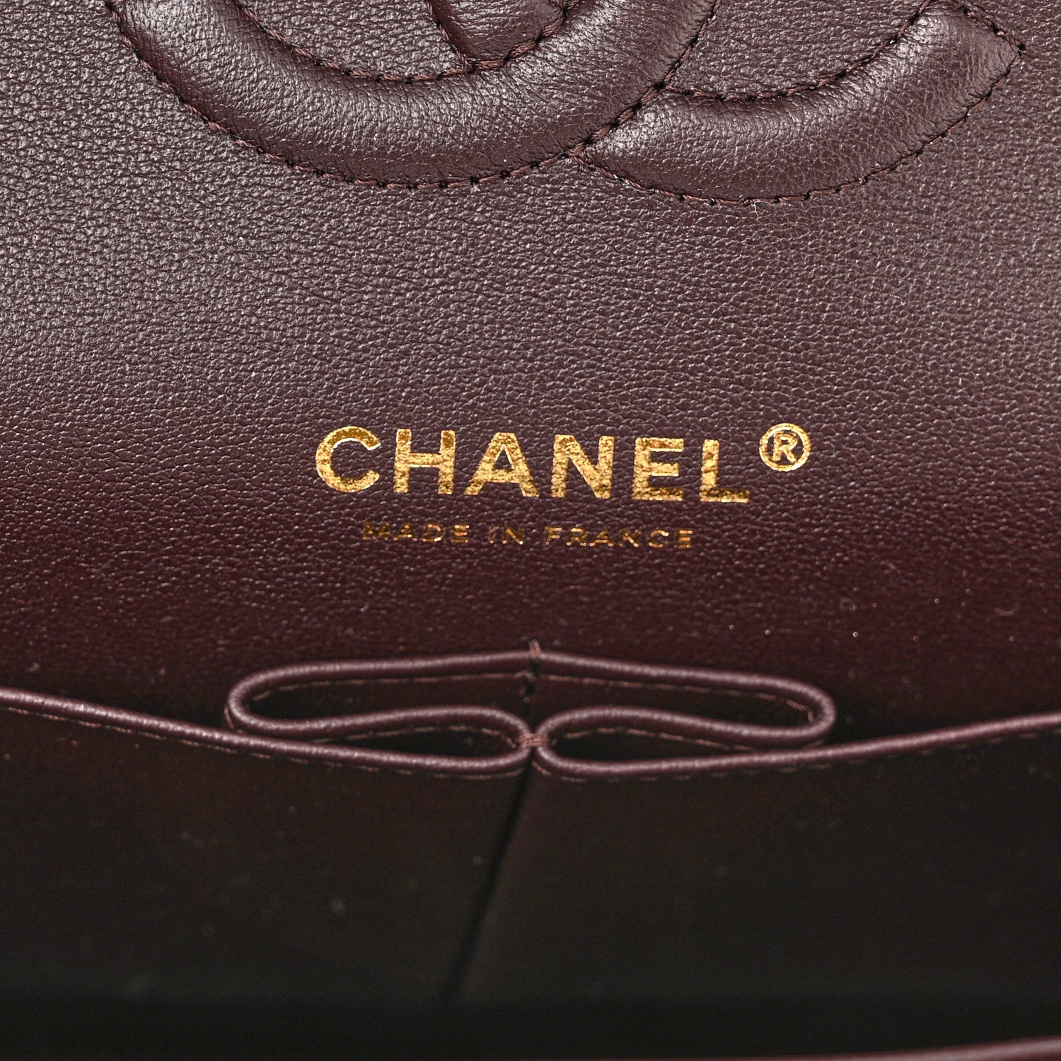 Chanel Caviar Quilted Medium Double Flap Dark Brown 5 of 9