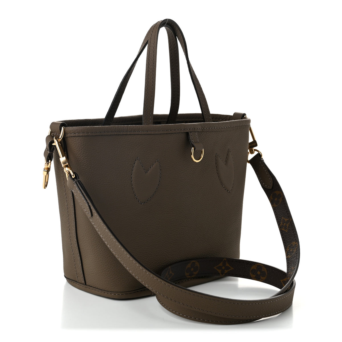Monogram Neverfull Inside Out Bandouliere BB Dark Fango