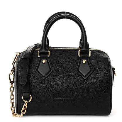 Louis Vuitton Empreinte Monogram Giant Speedy Bandouliere 20 Black 1 of 9