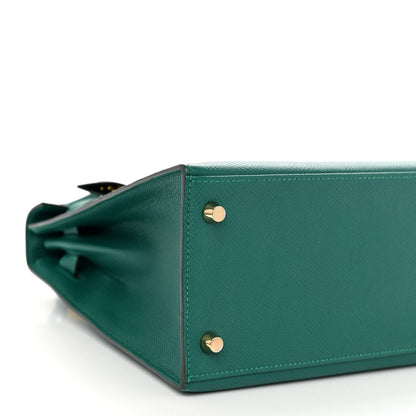 Hermes Epsom Kelly Sellier 28 Malachite 9 of 11