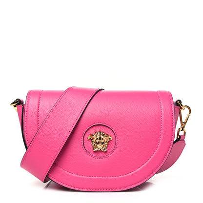 Versace Grained Calfskin La Medusa Small Shoulder Bag Pink 1 of 9