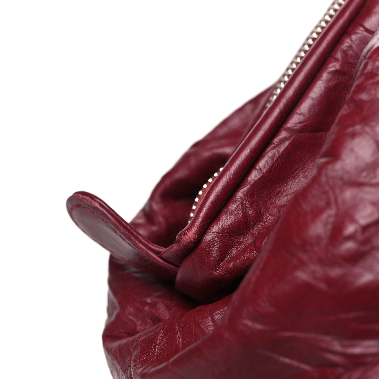 Calfskin Ultra Stitch Bowler Red