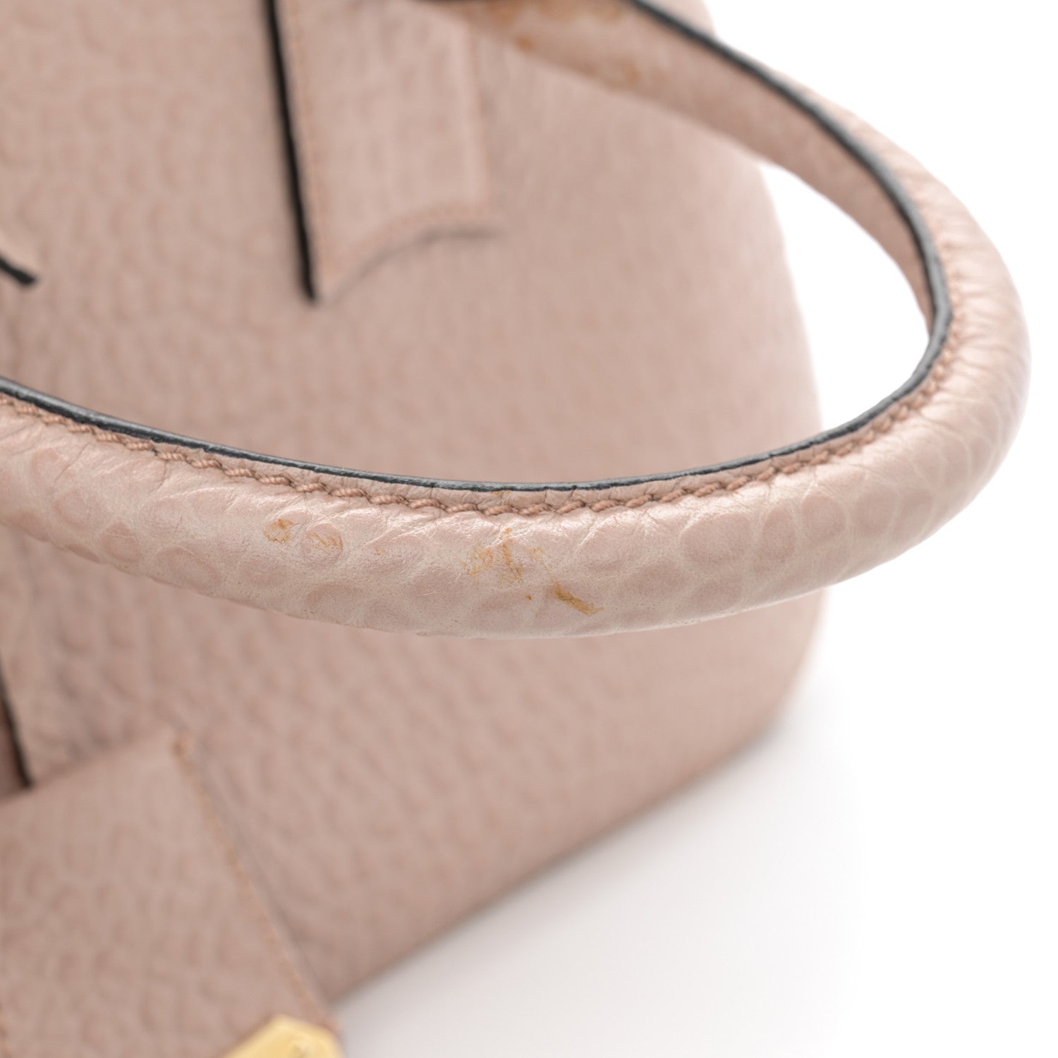 Burberry Heritage Grain Small Orchard Bowling Bag Nude 18 of 19
