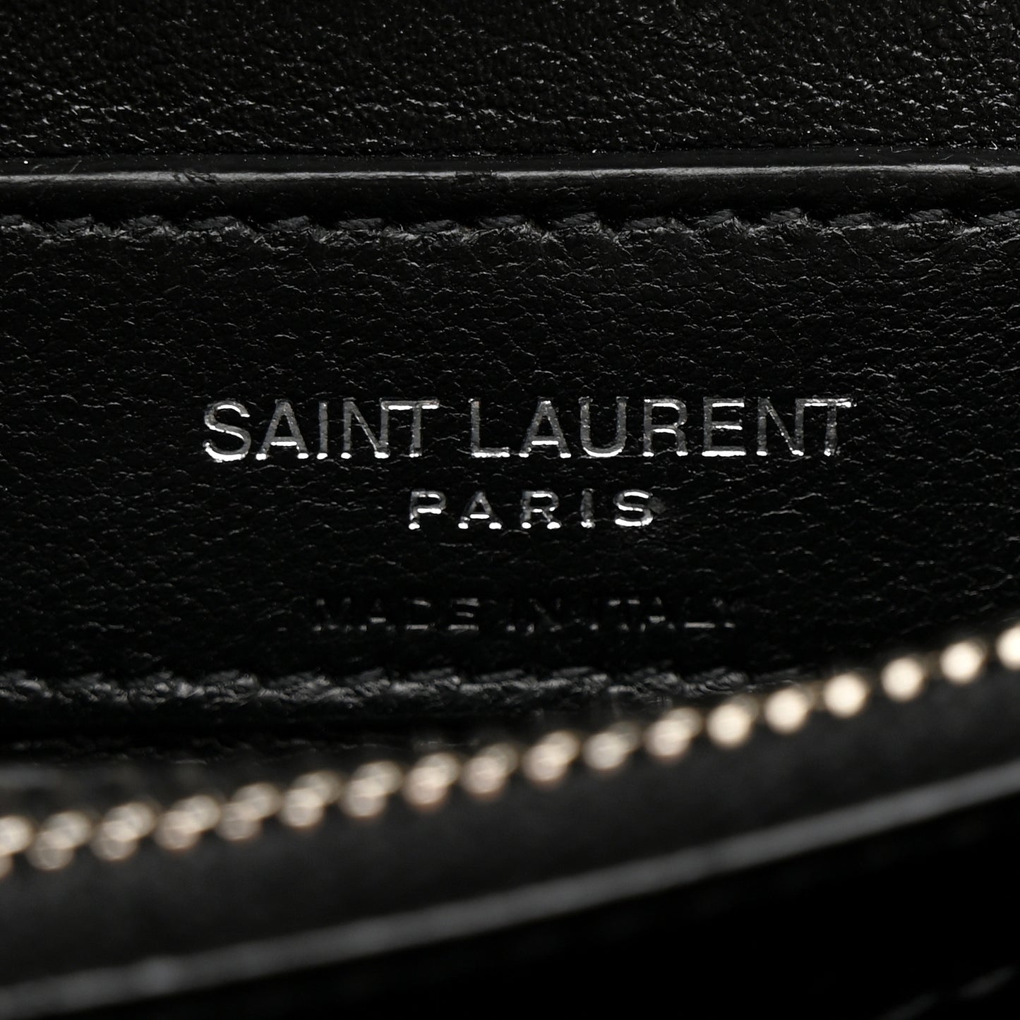 Calfskin Y Quilted Monogram Small Loulou Chain Satchel Black