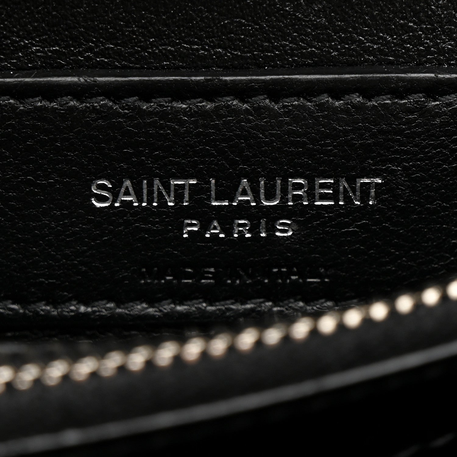 Saint Laurent Calfskin Y Quilted Monogram Small Loulou Chain Satchel Black 7 of 14