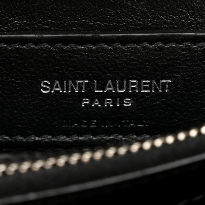 Saint Laurent Calfskin Y Quilted Monogram Small Loulou Chain Satchel Black 7 of 14