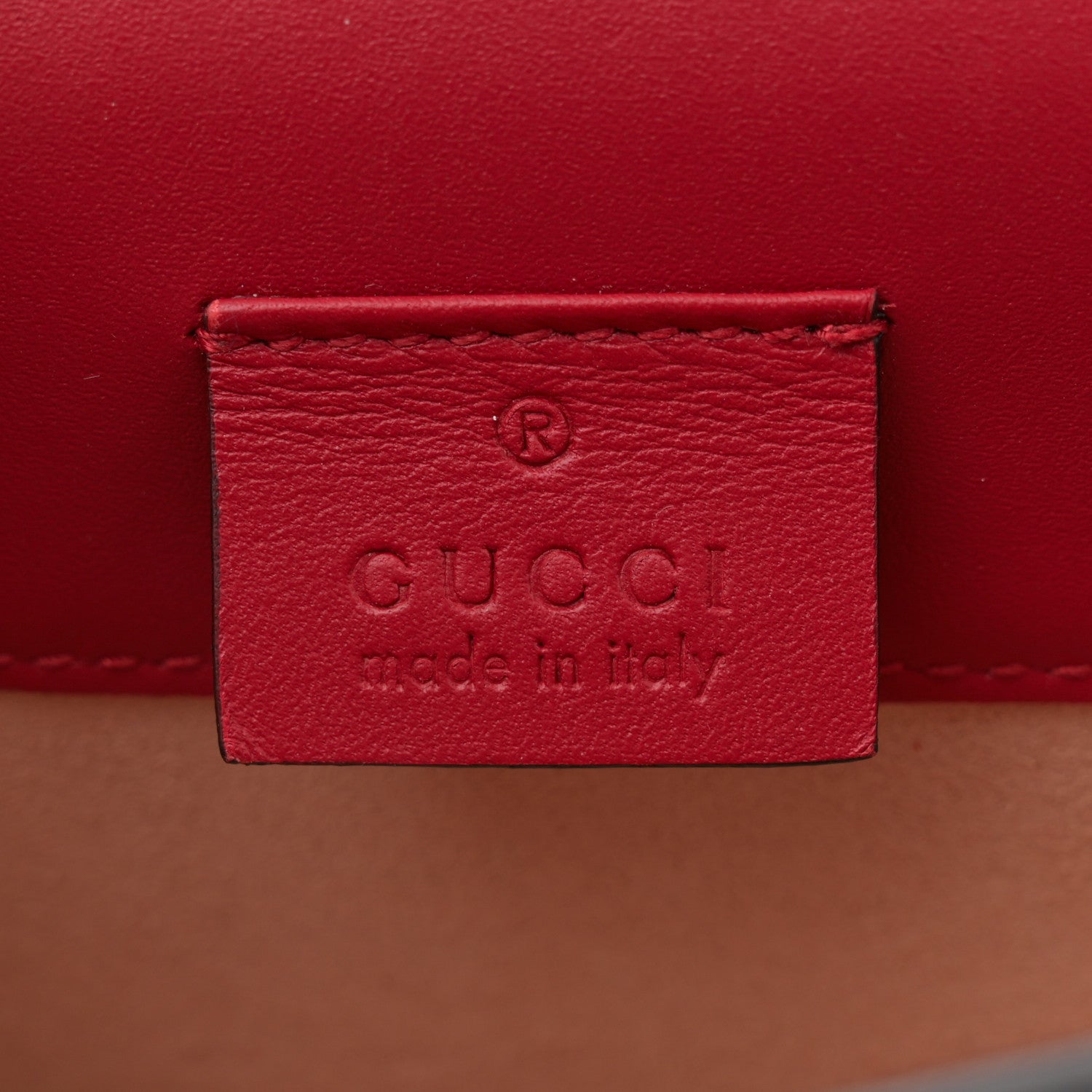 Gucci Calfskin Super Mini Sylvie Chain Shoulder Bag Hibiscus Red 6 of 14