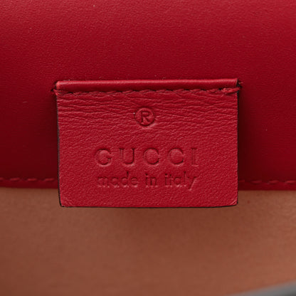 Gucci Calfskin Super Mini Sylvie Chain Shoulder Bag Hibiscus Red 6 of 14
