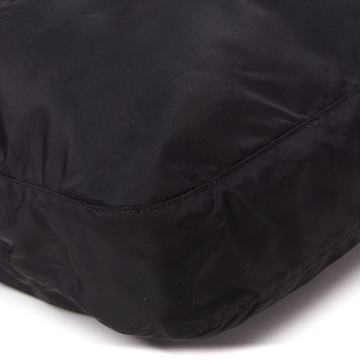 Prada Nylon Flat Messenger Bag Black 6 of 8