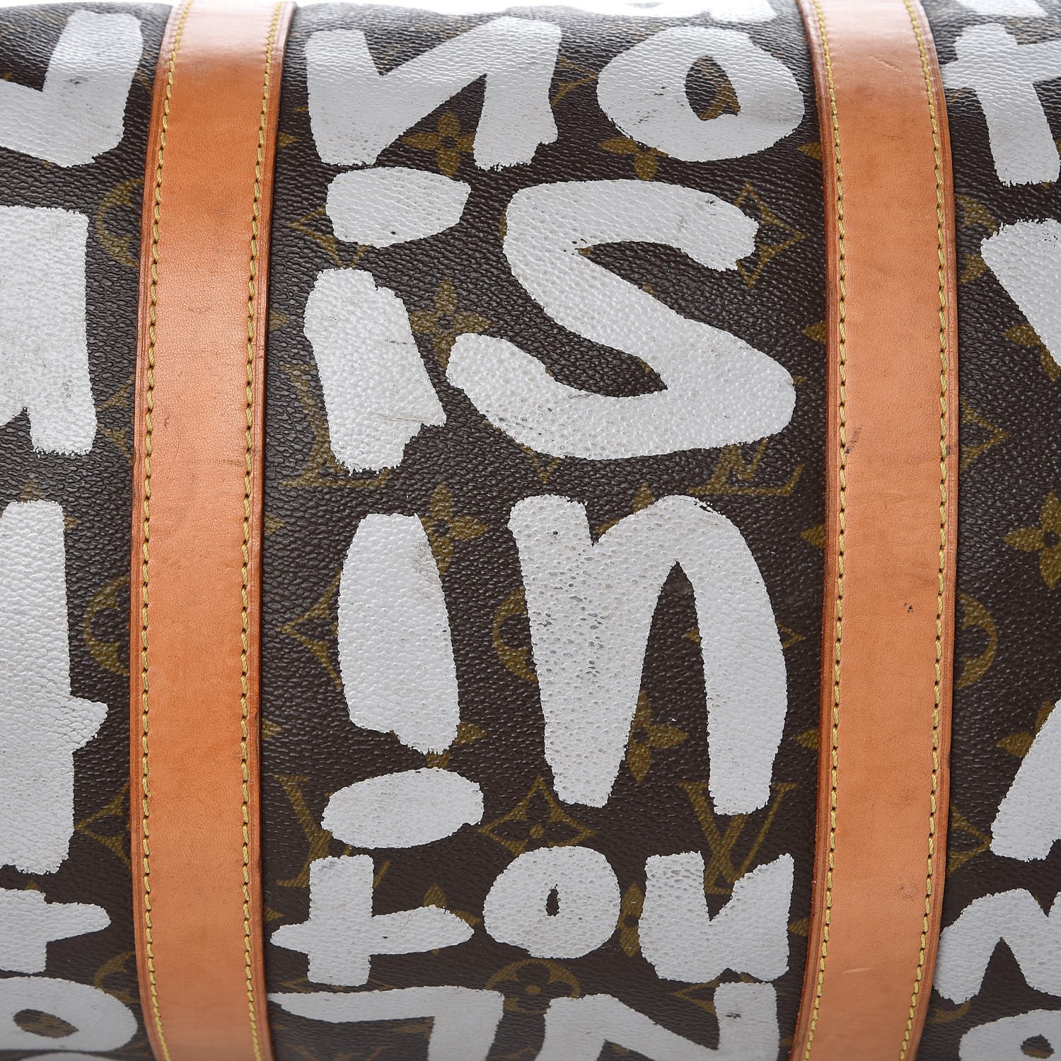 Louis Vuitton Graffiti Keepall 50 Silver 12 of 19