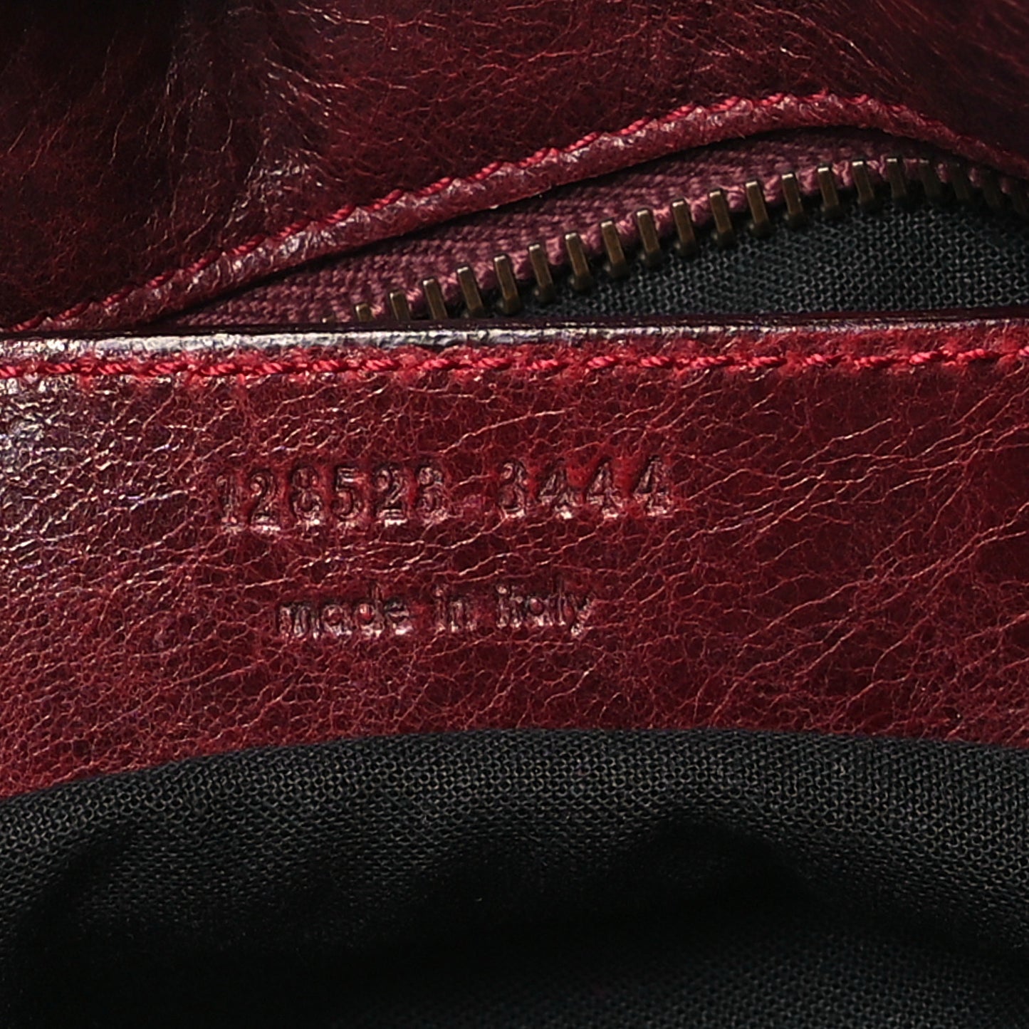 Chevre Classic Hardware Twiggy Rouge Grenat