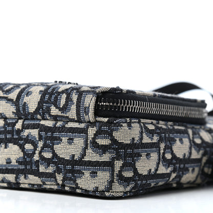 Christian Dior Oblique Crossbody Bag Blue 8 of 10