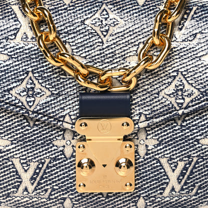 Louis Vuitton Monoglam Pochette Metis East West Blue 7 of 9