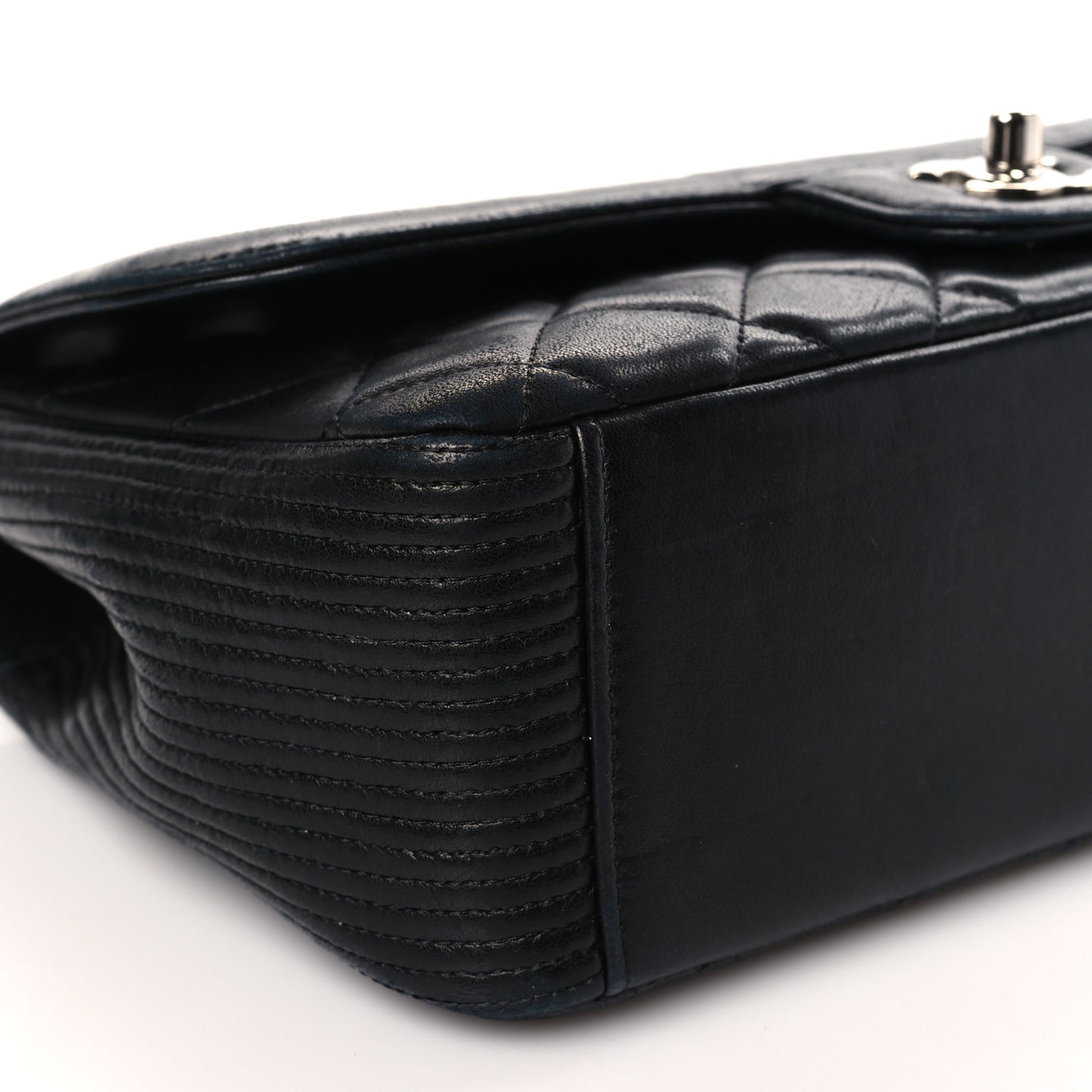 Lambskin Medium Coco Rider Flap Black