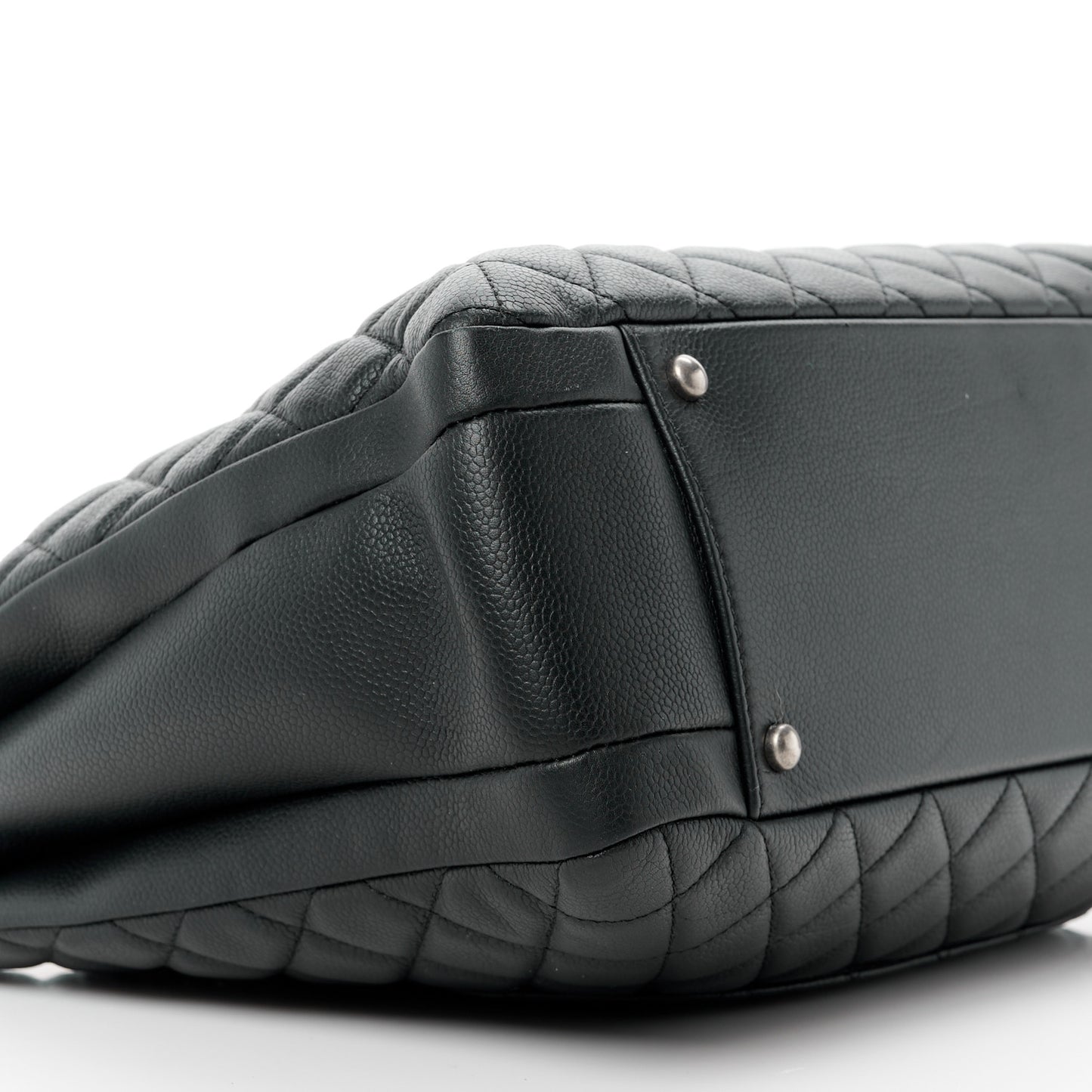 Caviar Quilted Urban Companion Shopping Tote Black