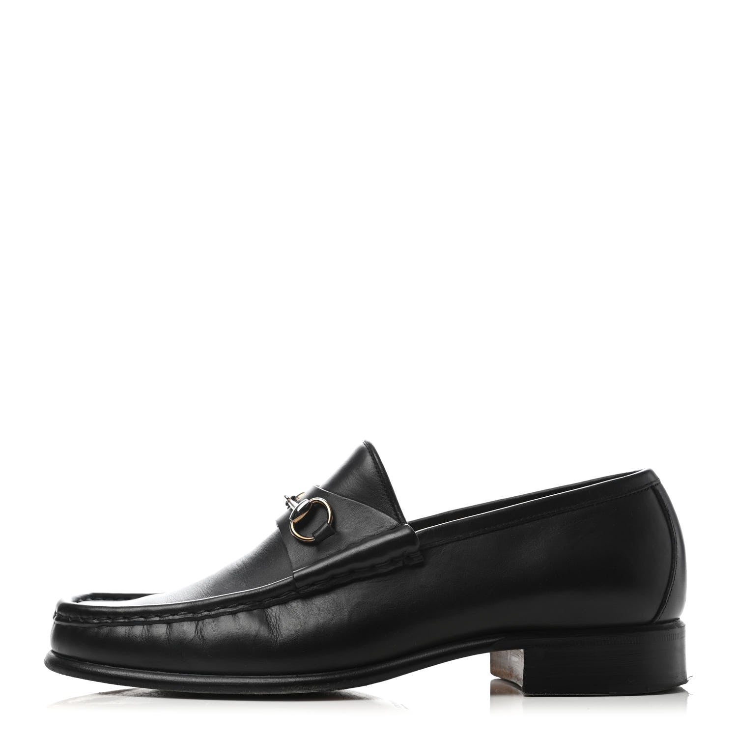 Gucci Calfskin Horsebit Loafers 38 Black 1 of 7