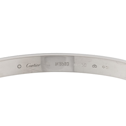 Cartier 18K White Gold LOVE Bracelet 19 3 of 5