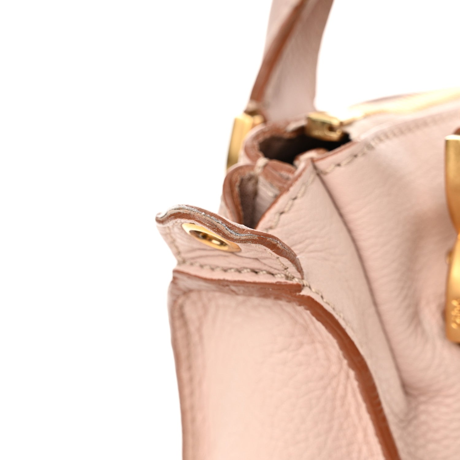 Chloe Calfskin Medium Marcie Satchel Nude Pink 11 of 11
