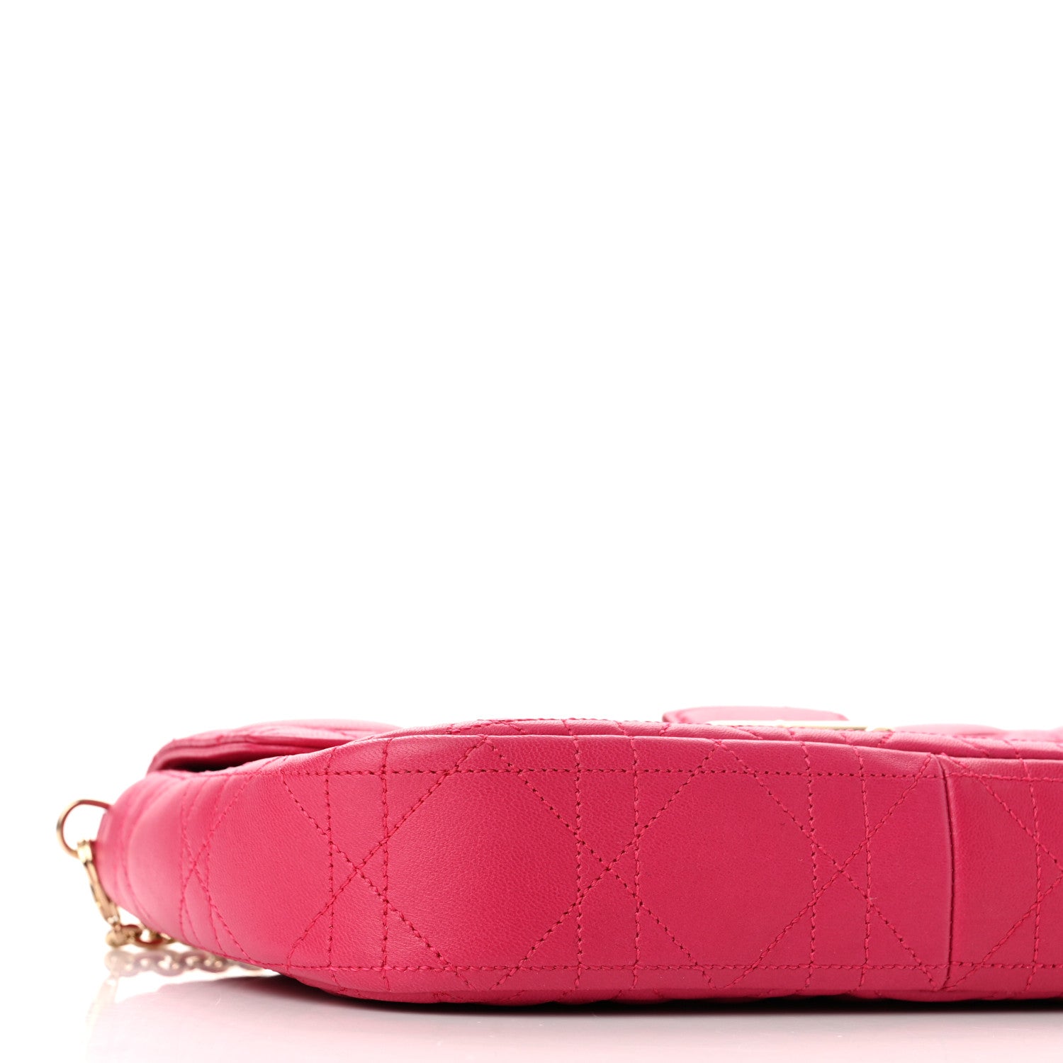 Christian Dior Lambskin Cannage Miss Dior Promenade Pouch Fuchsia 8 of 10