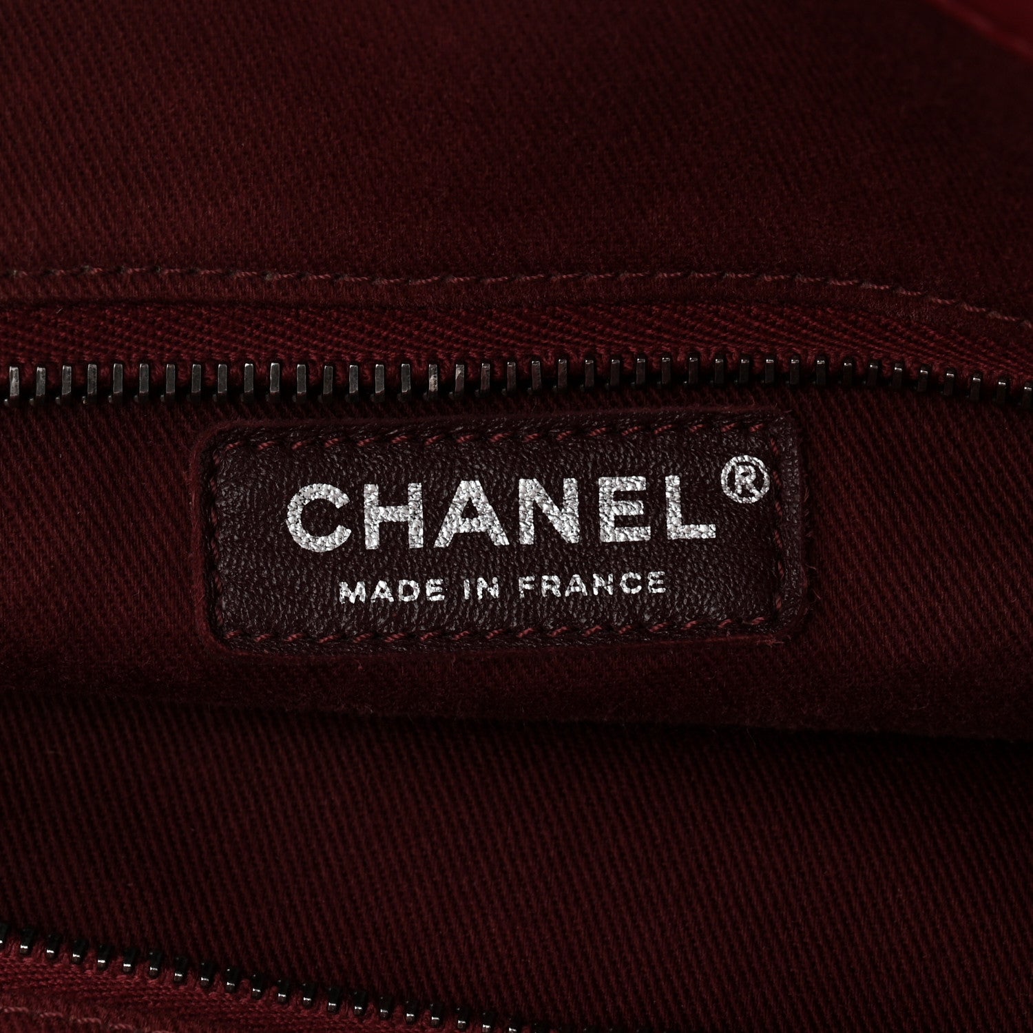 Chanel Crumpled Lambskin Quilted Large Tote Burgundy 6 of 11