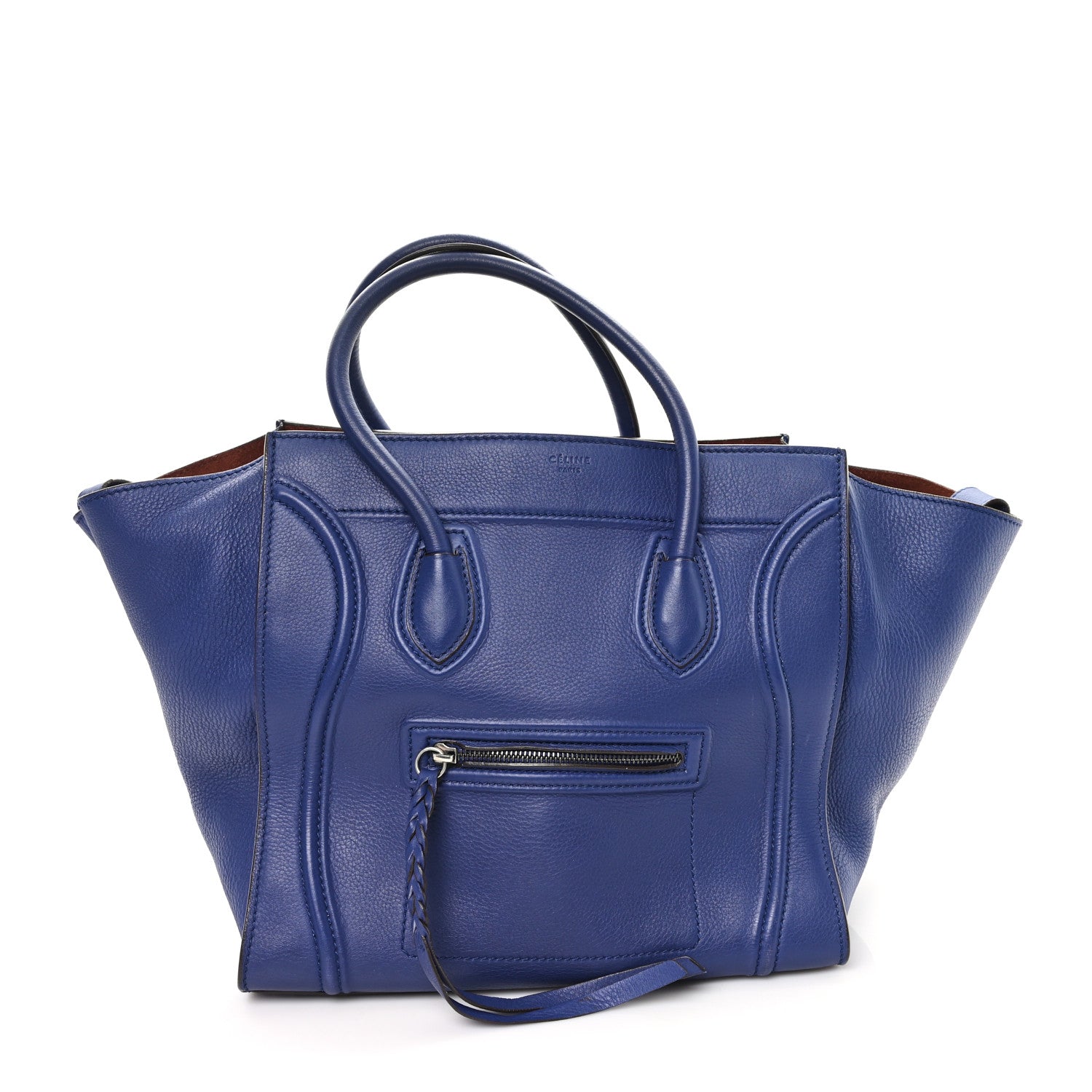 Celine Grained Calfskin Medium Phantom Luggage Indigo 1 of 9