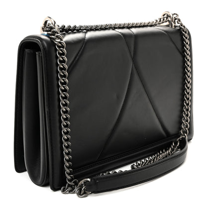 Dolce & Gabbana Calfskin Large Devotion Crossbody Bag Black 3 of 9