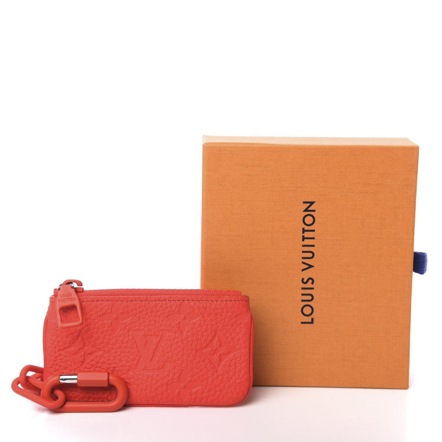 Taurillon Monogram Key Pouch Red