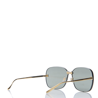 Gucci Rimless Sunglasses GG0355S Gold 4 of 8
