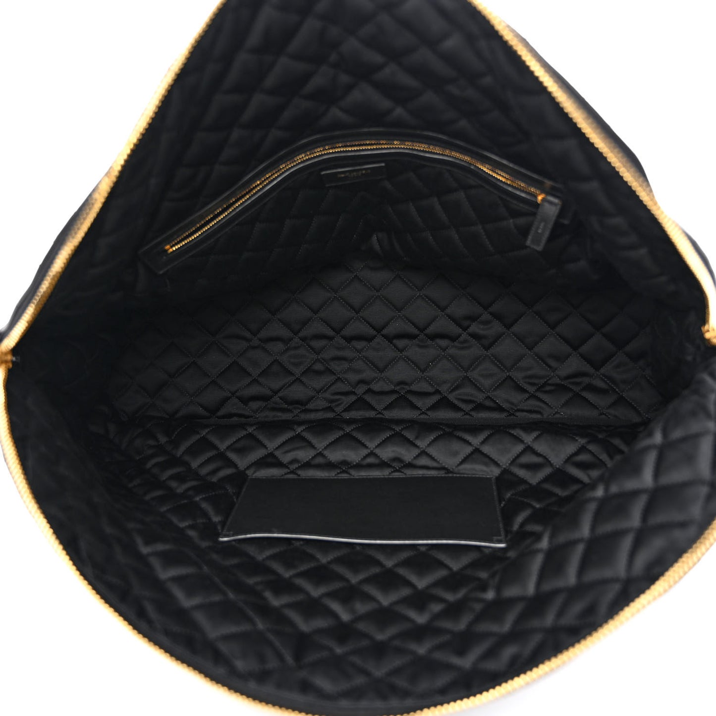 Calfskin Quilted ES Giant Travel Bag Black