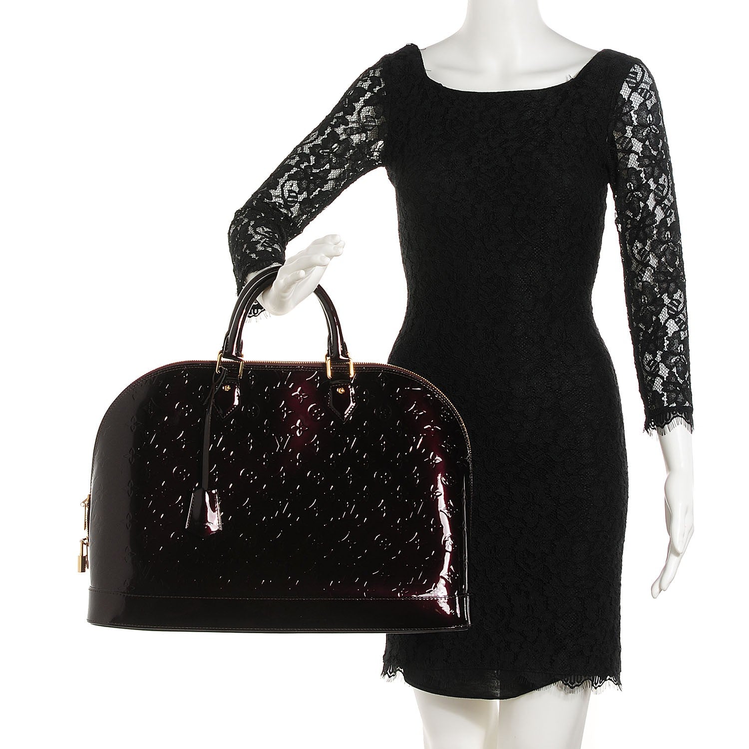 Louis Vuitton Vernis Alma GM XL Amarante 2 of 7