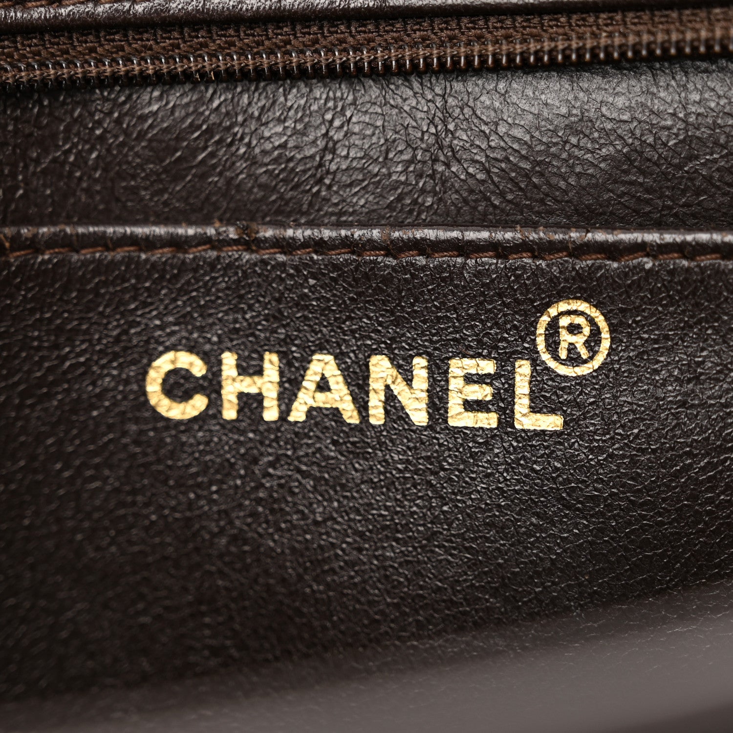 Chanel Lambskin Chevron Small Shoulder Bag Dark Brown 6 of 15
