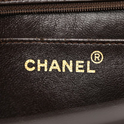 Chanel Lambskin Chevron Small Shoulder Bag Dark Brown 6 of 15