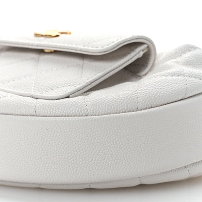 Chanel Caviar Quilted Polly Pocket Pouch Hobo White 11 of 12