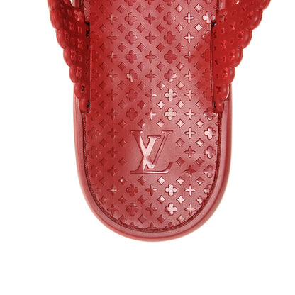 Louis Vuitton Rubber Tatoo Thong Sandals 37 Red 7 of 8