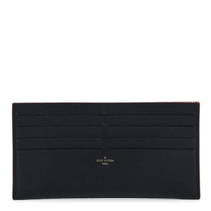 Louis Vuitton Calfskin Felicie Chain Wallet Card Holder Insert Marine Rouge 1 of 7
