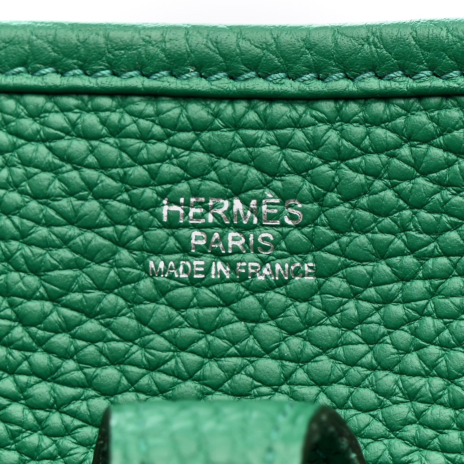 Hermes Taurillon Clemence Evelyne III PM Vert Vertigo 6 of 12