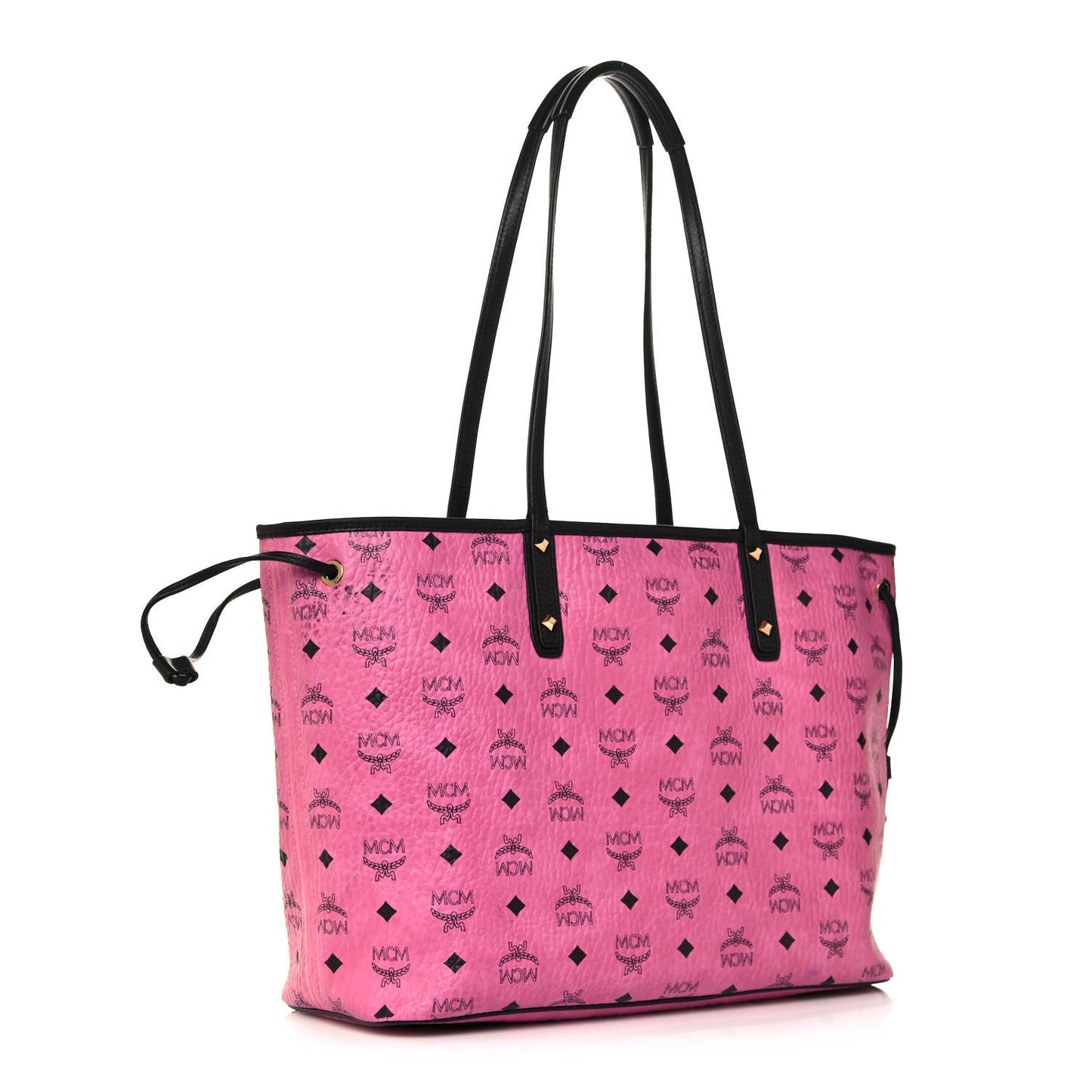 Visetos Medium Reversible Liz Shopper Tote Pink