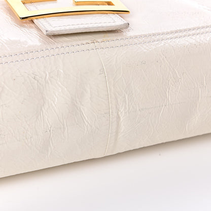 Fendi Vitello Naplak Large Convertible Baguette White 12 of 16
