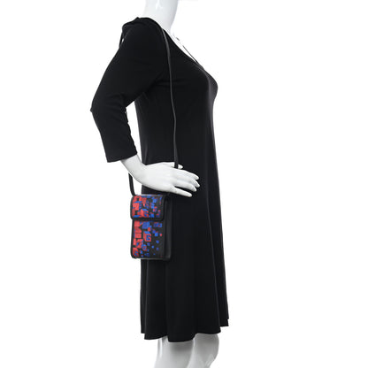 Gucci Canvas Mini Crossbody Bag Black Multicolor 2 of 10