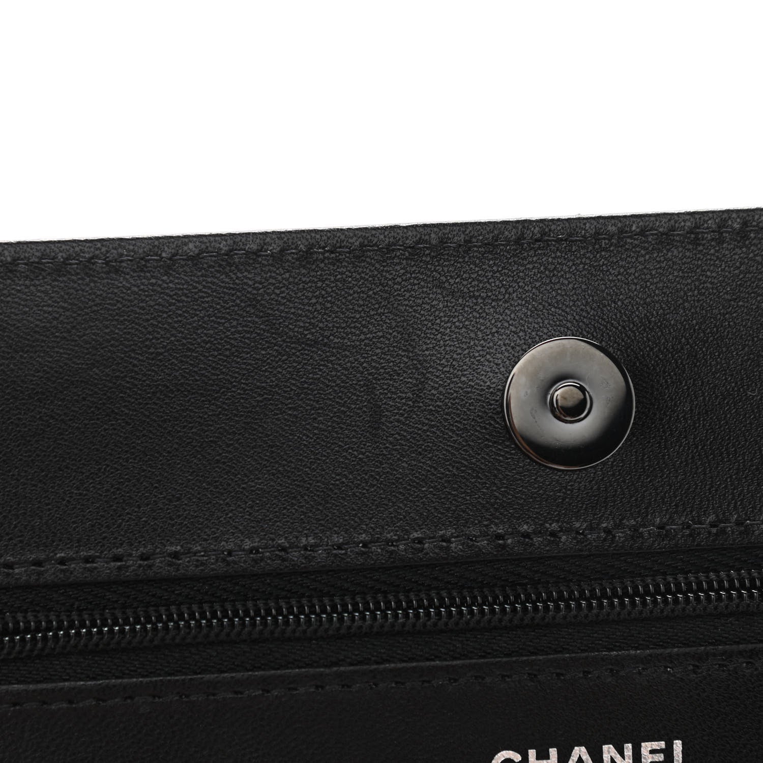 Chanel Lambskin Quilted Wallet On Chain WOC So Black 13 of 14