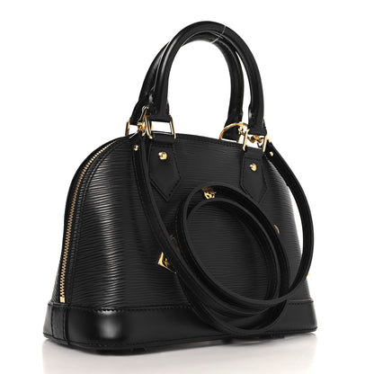 Louis Vuitton Epi Love Lock Alma BB Black 3 of 9