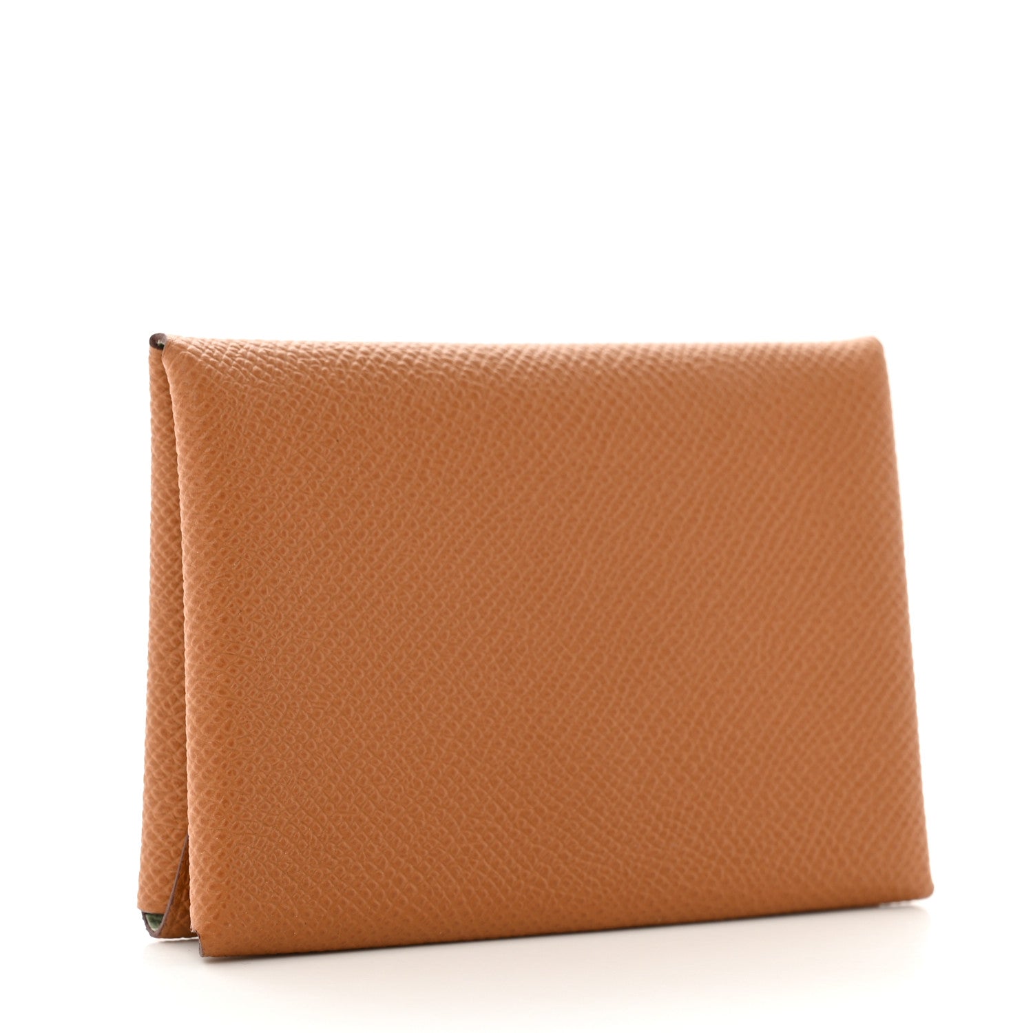Hermes Epsom Verso Calvi Duo Card Case Gold Vert Fizz 3 of 8