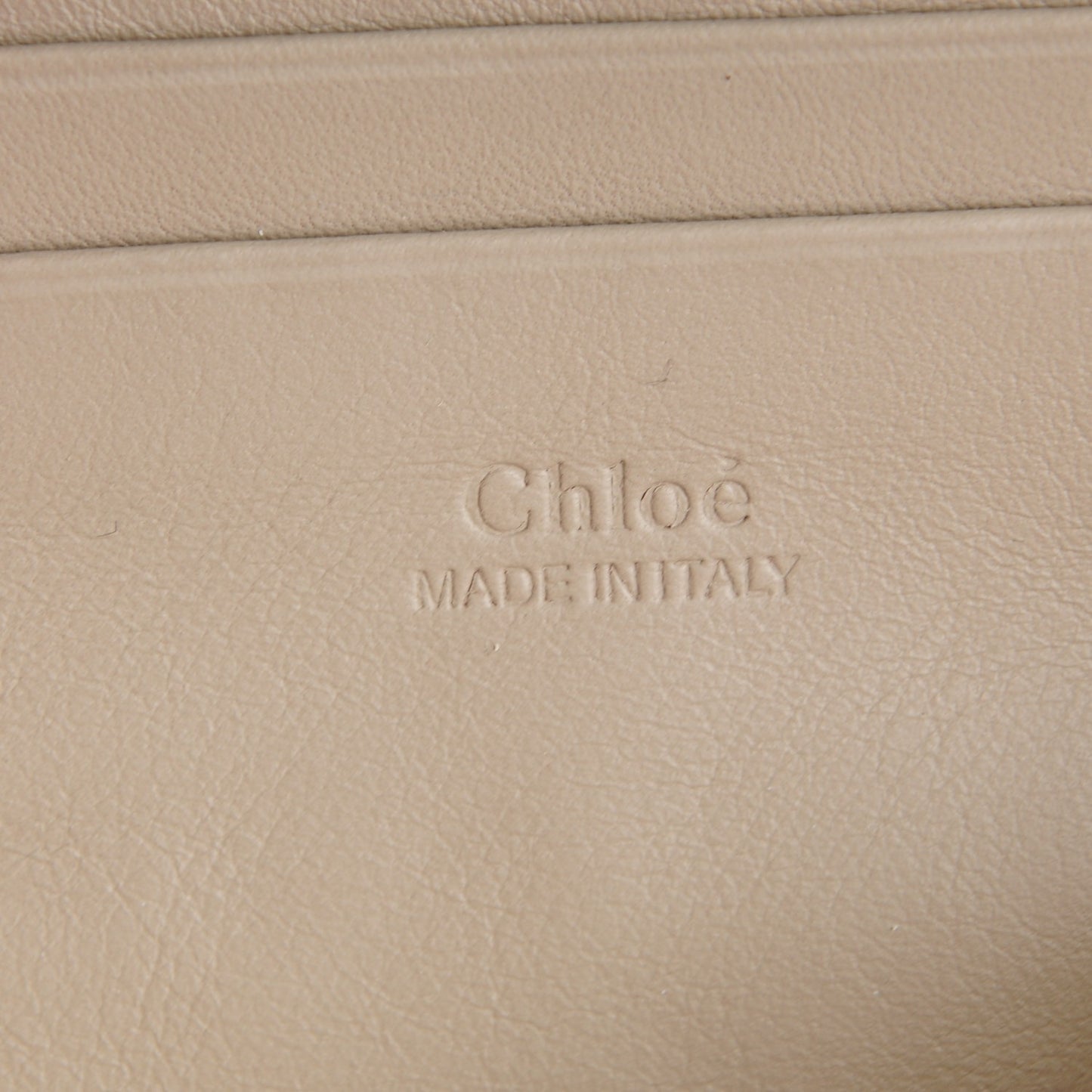 Suede Calfskin Faye Wallet On Strap Motty Grey