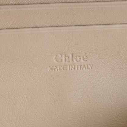Chloe Suede Calfskin Faye Wallet On Strap Motty Grey 6 of 7