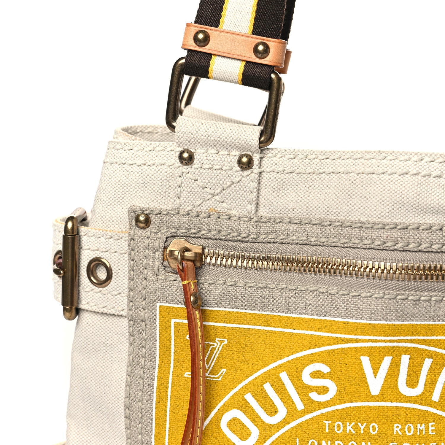 Louis Vuitton Toile Globe Shopper Cabas MM Yellow 11 of 12