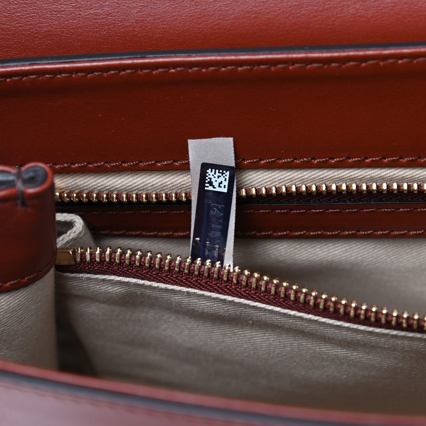 Calfskin Small C Double Carry Sepia Brown