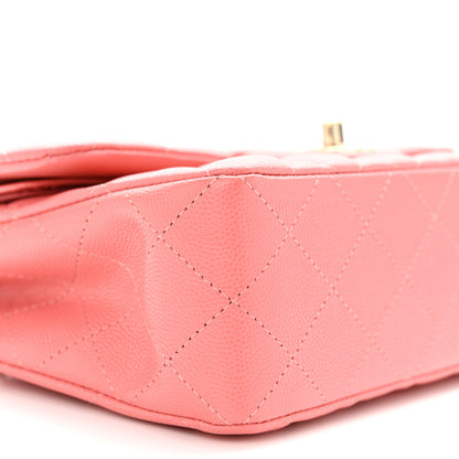 Chanel Caviar Quilted Small Double Flap Pink 9 of 11
